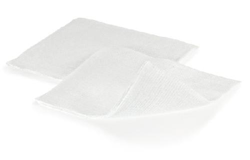 STERILUX, nesterilní gázové kompresy, 100 % bavlna, 10 x 10 cm, 100 ks