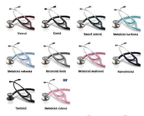 ADSCOPE CARDIO / PEDIATRIC, profesionální konvertibilní fonendoskop, metalicky růžový